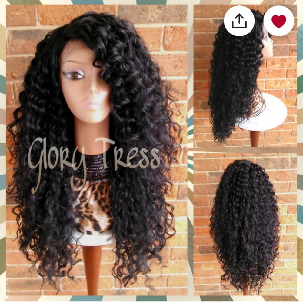 Big Curly Black Synthetic Wig